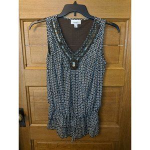 Dressbarn Sleeveless Brown Tan Top Size S Small Womens